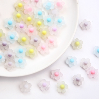 Hạt nhựa acrylic trong suốt hình hoa dùng làm trang sức DIY
