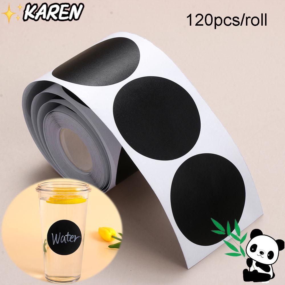 Cuộn 120 Nhãn Dán Đánh Dấu Hũ Gia Vị Hình Tròn