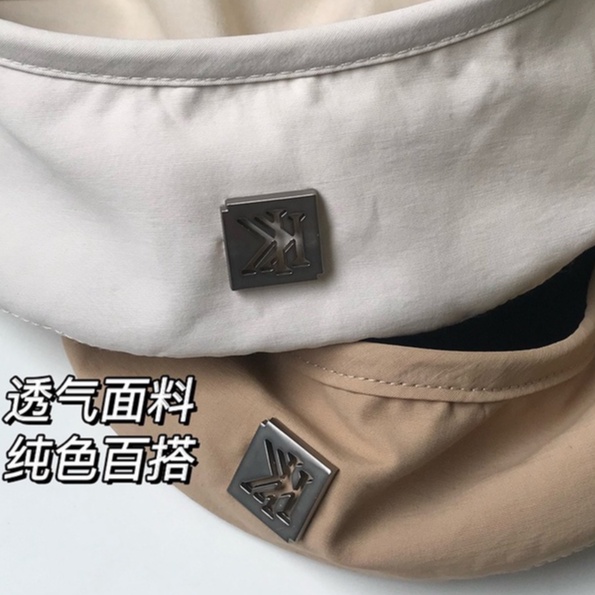 Nón/Mũ Nồi Ulzzang Vintage Cotton Polyester Trơn 3 Màu Cao Cấp Họa Tiết Chữ &quot;KK&quot; Phong Cách Retro Hàn Quốc-Iclassy_shoes