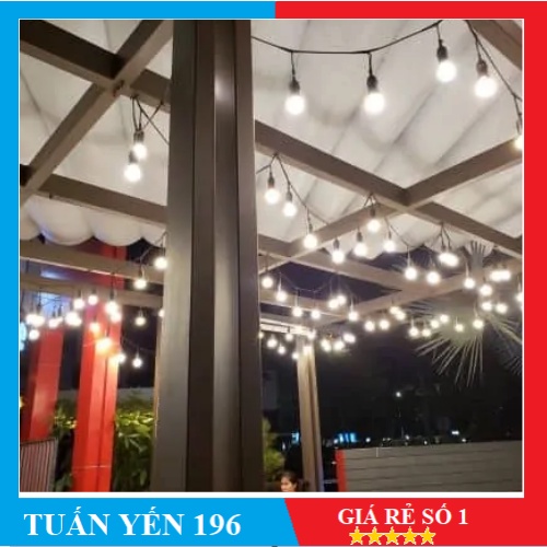 ✨FREESHIP✨ Bộ đuôi đèn liên dây 10m 20 đuôi E27 trang trí ngoài trời