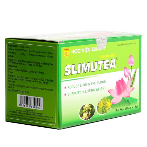 Trà giảm béo Slimutea - Hỗ trợ giảm mỡ máu, giảm cân cho người thừa cân, béo phì (36 gói)