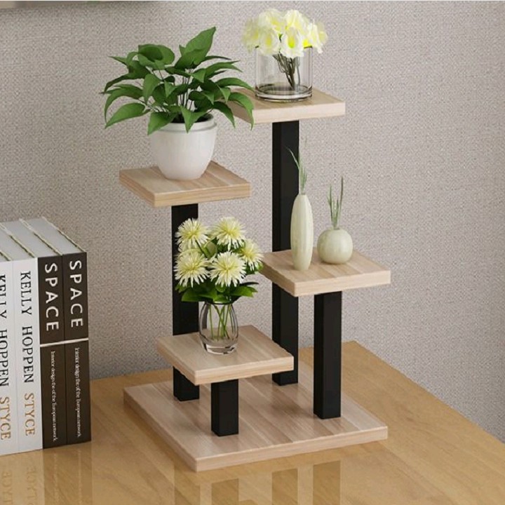 Kệ để chậu hoa mini, kệ hoa để bàn. Nhỏ - xinh. Mã KHDB03 - 25x25x30cm - Freeship xtra - combo - flash sale Sốc | BigBuy360 - bigbuy360.vn