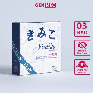 Bao cao su siêu mỏng gai li ti kimiko nhật hộp 3c made in japan không mùi