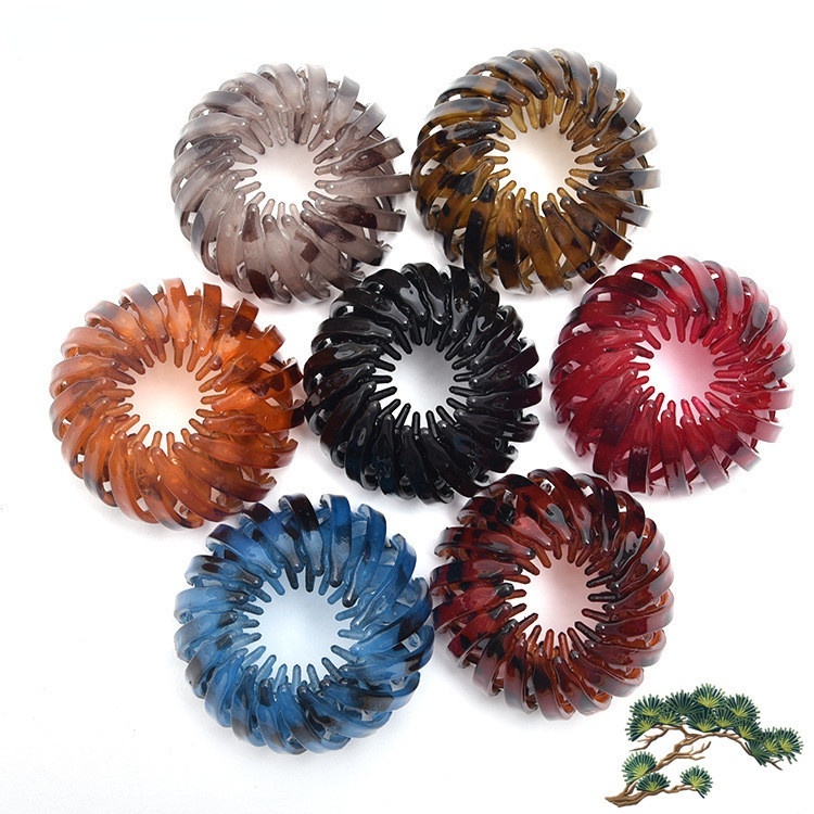 Dây Buộc Tóc Đuôi Ngựa Hình Tổ Chim Cố Định Tóc Đuôi Ngựa Có Thể Thu Gọn Cho Nữ