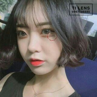 Lens màu xám long lanh không độ