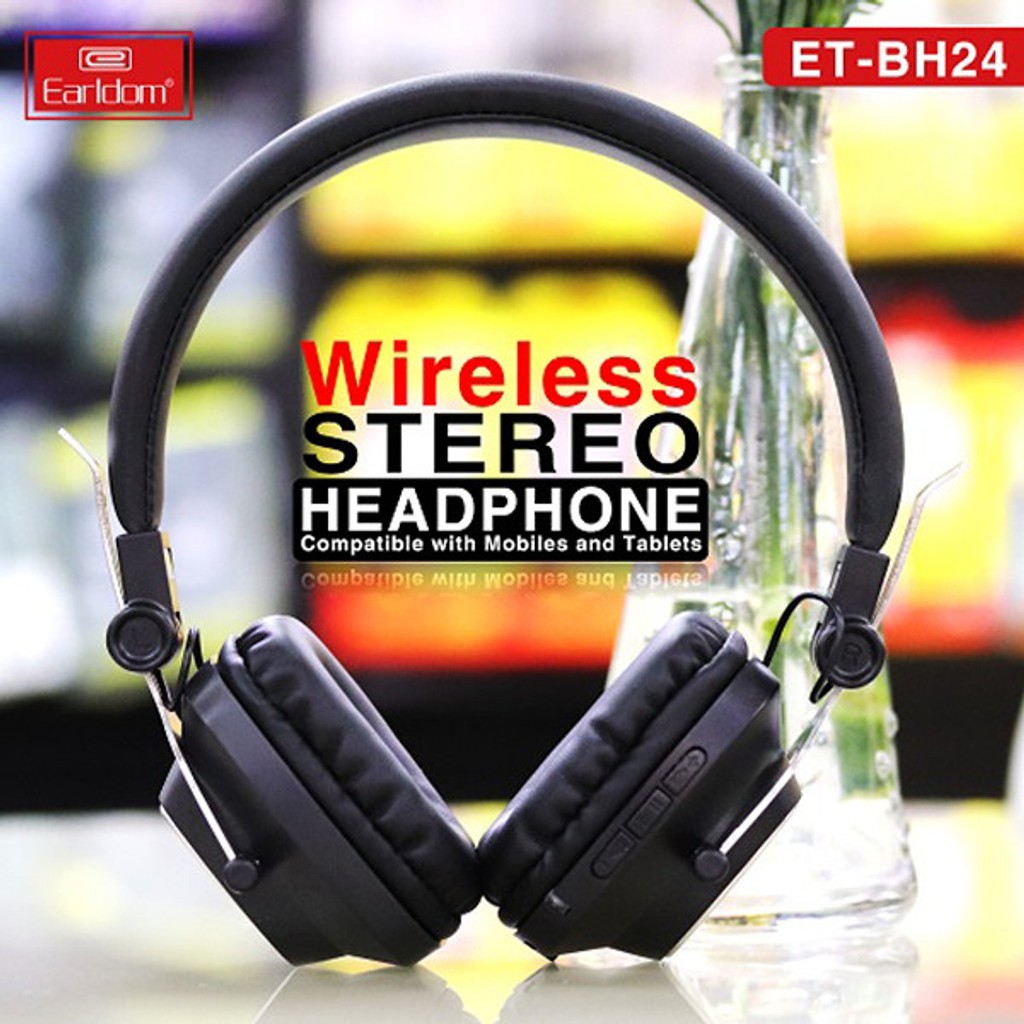 Tai Nghe Bluetooth Chụp Tai Thể Thao Earldom BH24 - Hàng Chính Hãng BH 12 Tháng