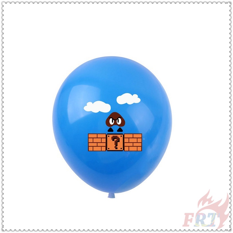 Bong bóng latex 12 inch in hình Super Mario trang trí tiệc sinh nhật 04