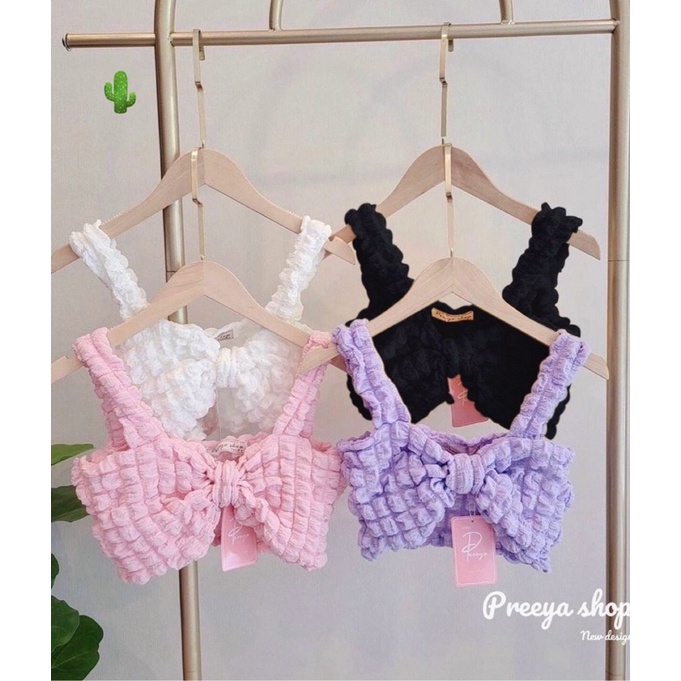 Áo hai dây xốp nơ nhiều màu 💕💕💕💕PC alohashop91