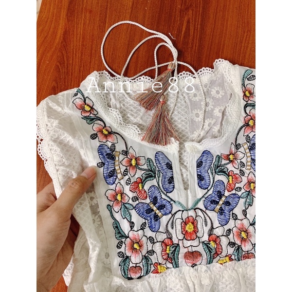 Áo babydoll thêu hoa hàng Quảng Châu loại 1