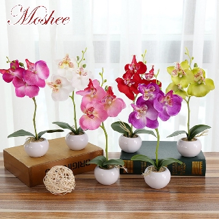 Cành hoa phong lan 3D nhân tạo trang trí đám cưới