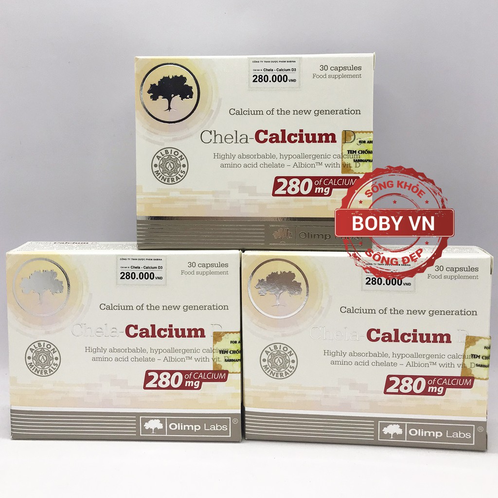 Chela - Calcium D3 - Canxi hữu cơ cho bà bầu và sau sinh - Chính hãng