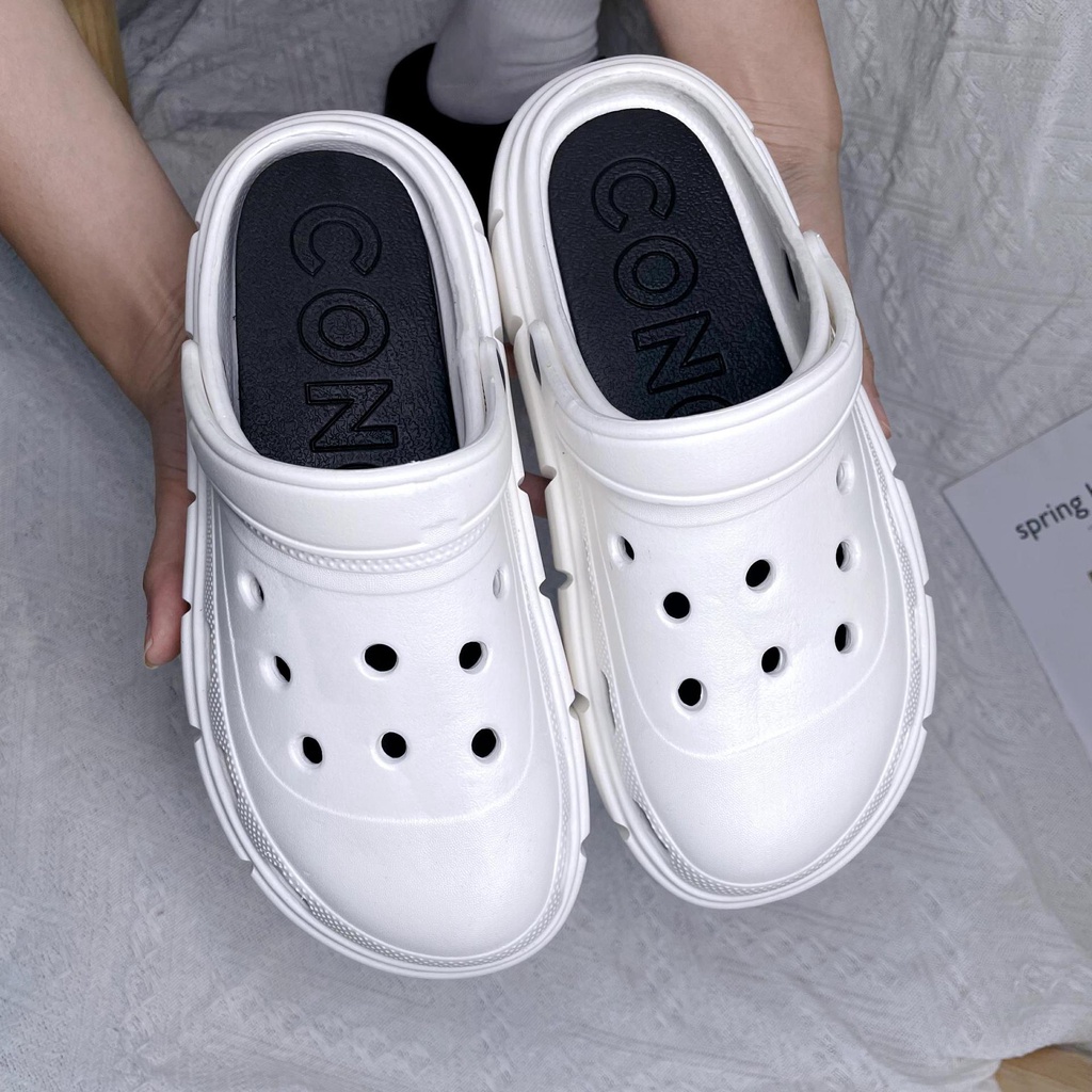 Sticker crocs Shoe Decoration for crocs đế caoDép Xăng Đan Đế Bằng Thời Trang Trẻ Trung Cho Nữ