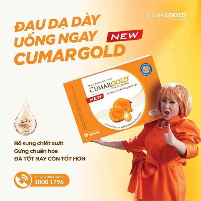 Viên Uống CUMAR GOLD NEW  hỗ trợ cho người bị viêm loét dạ dày, ung bứu 30 viên