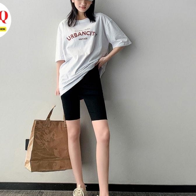 Quần Legging Lửng Nữ Thái Cạp Chun Biker thể thao tập gym, thun cotton co dãn 4 chiều,