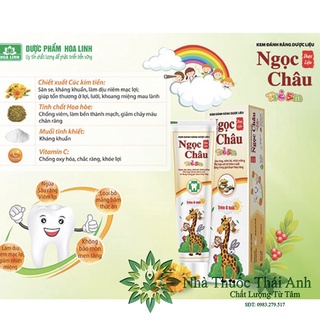 Kem Đánh Răng Dược Liệu Ngọc Châu Trẻ Em Trên 6 Tuổi 70g