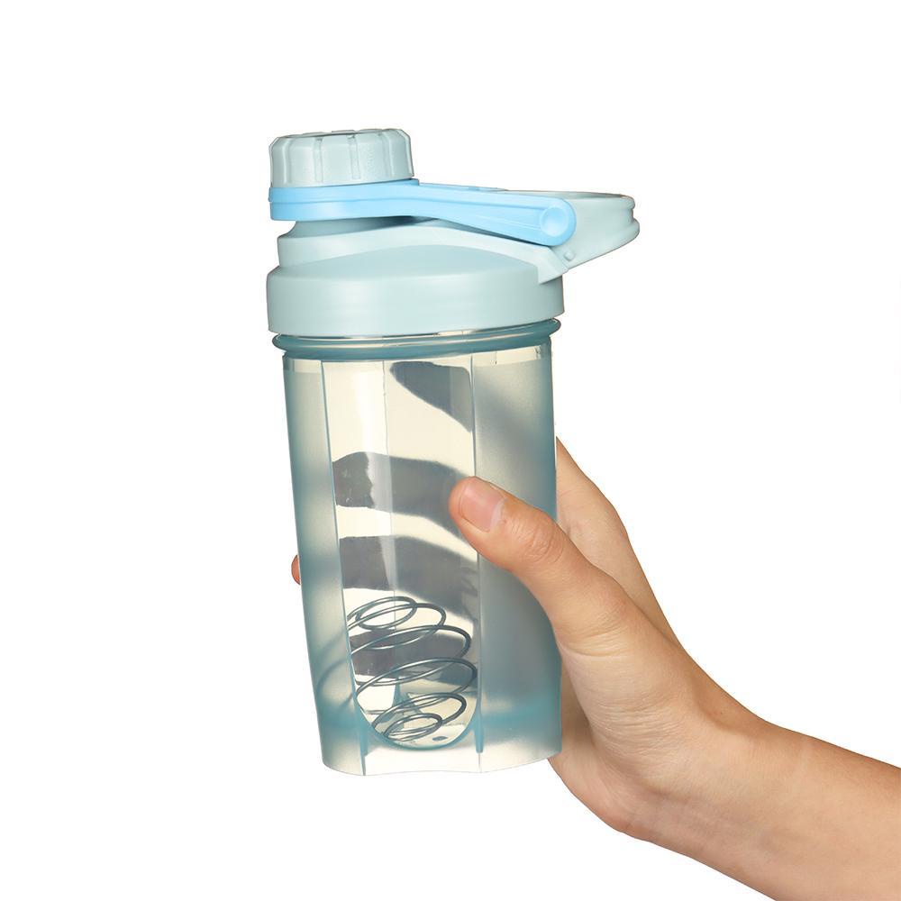 Bình Lắc 500ml Bằng Nhựa Kèm Dây Và Bóng Khuấy Tiện Dụng Cho Nam Và Nữ