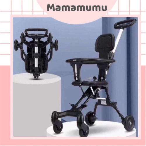 Xe đẩy du lịch cho bé, xe đảo chiều gấp gọn cao cấp cho em bé siêu gọn nhẹ - Mamamumu Home