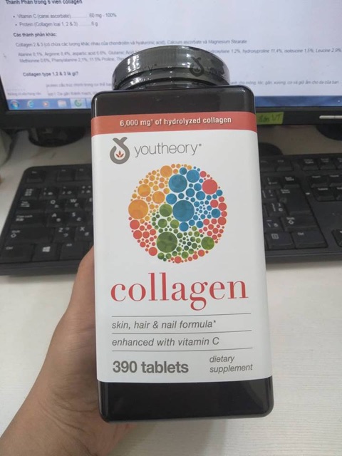 Viên uống Collagen Youtheory type 123 Mỹ 390 viên/ 290 viên