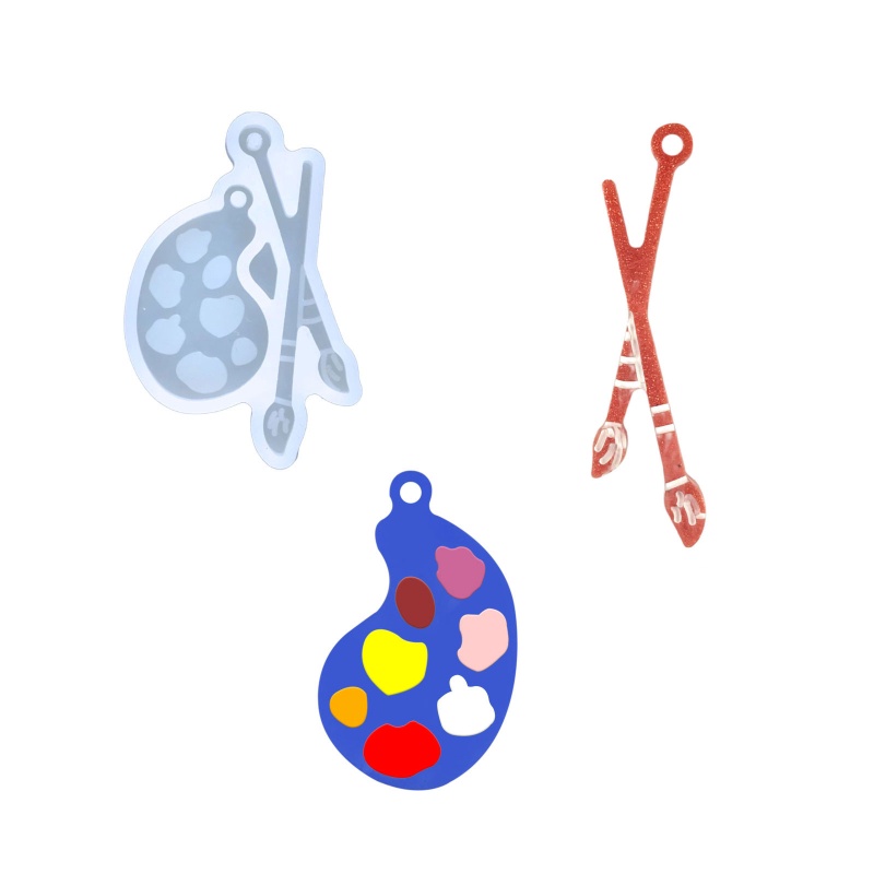 Khuôn Làm Bông Tai / Móc Khóa / Vòng cổ Bằng Nhựa Epoxy Độc Đáo Cho Nữ