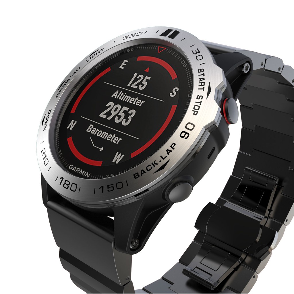 Viền đồng hồ bezel 26mm bằng kim loại chống trầy xước dành cho Garmin Fenix 5x/5x Plus/Fenix 3/fenix3 Hr