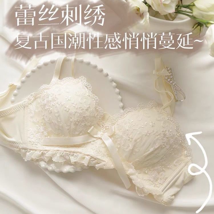 Set Đồ Lót Nâng Ngực Không Gọng Thép Chống Chảy Xệ Tùy Chỉnh Thời Trang Cho Nữ