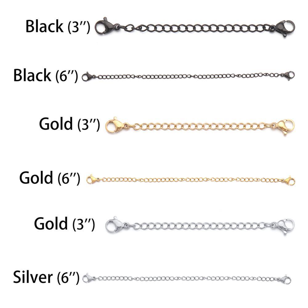 Bộ Phụ Kiện Nối Dài Dây Chuyền 6 &quot;3&quot;