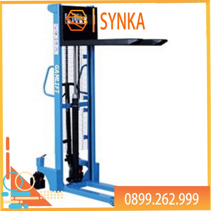 Xe Nâng Tay Cao 500kg Nâng Cao 1m2, Xe Nâng Hàng Sắp Xếp Hàng Hóa Lên Giá Kệ