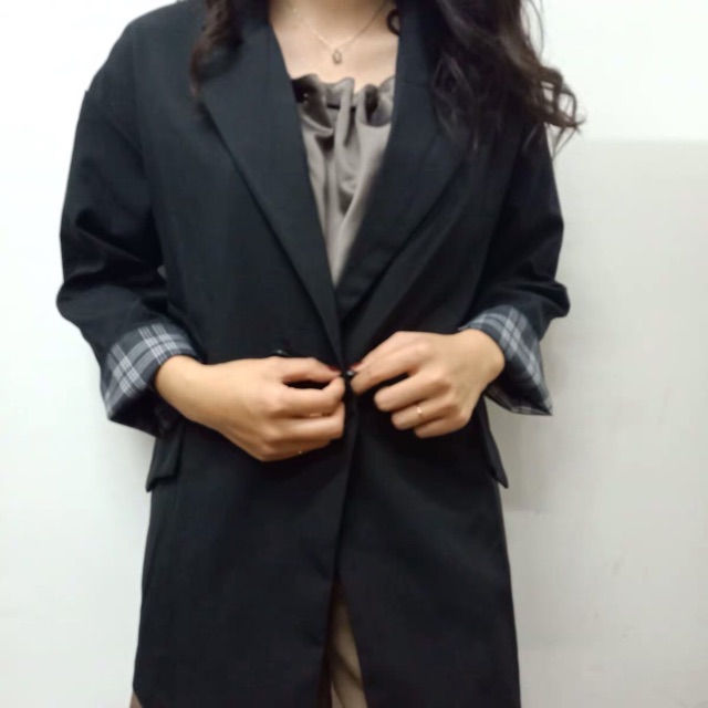 Set áo khoác vest áo blazer nữ MA15 và chân váy xoè xếp tầng kẻ caro có bán rời | BigBuy360 - bigbuy360.vn