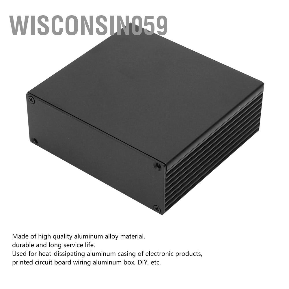 Bảng mạch PCB Dụng cụ làm mát bằng nhôm Hộp tự đựng dự án điện tử【Wisconsi
