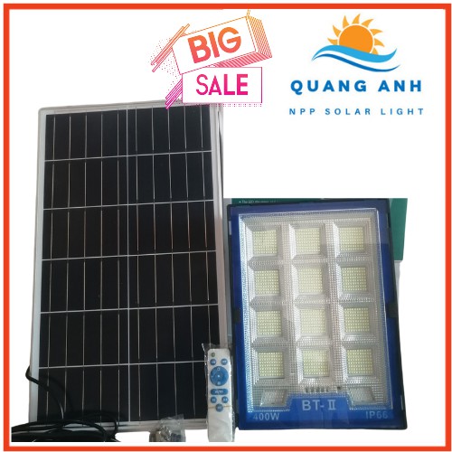 Đèn năng lượng mặt trời Solar Light 400W, trong nhà, ngoài trời,dây dài 5m, bảo hành 3 năm chính hãng