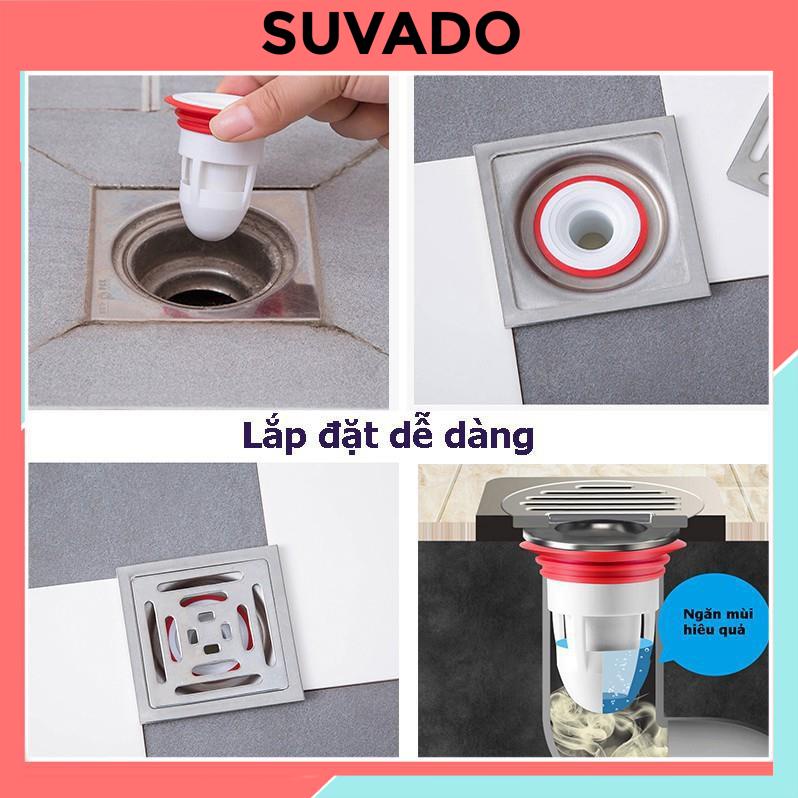Ống ngăn mùi Thoát Sàn silicon cao cấp giá rẻ chống mùi hôi nhà vệ sinh cống nước nhà tắm TS1 SUVADO