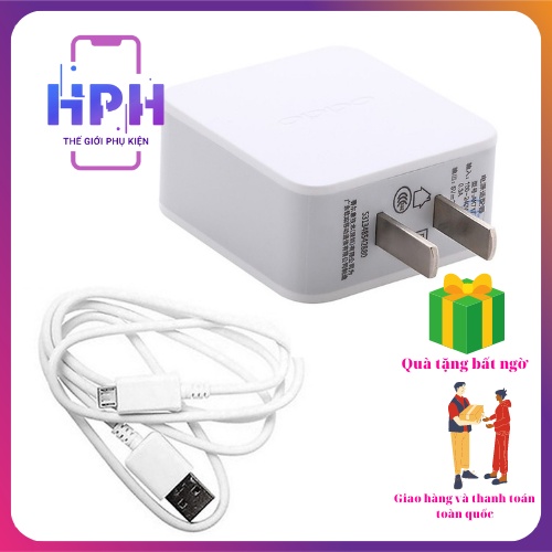 Bộ củ sạc nhanh oppo AK-933, củ sạc , cáp sạc chân micro, củ 2A dây dài gần 1m