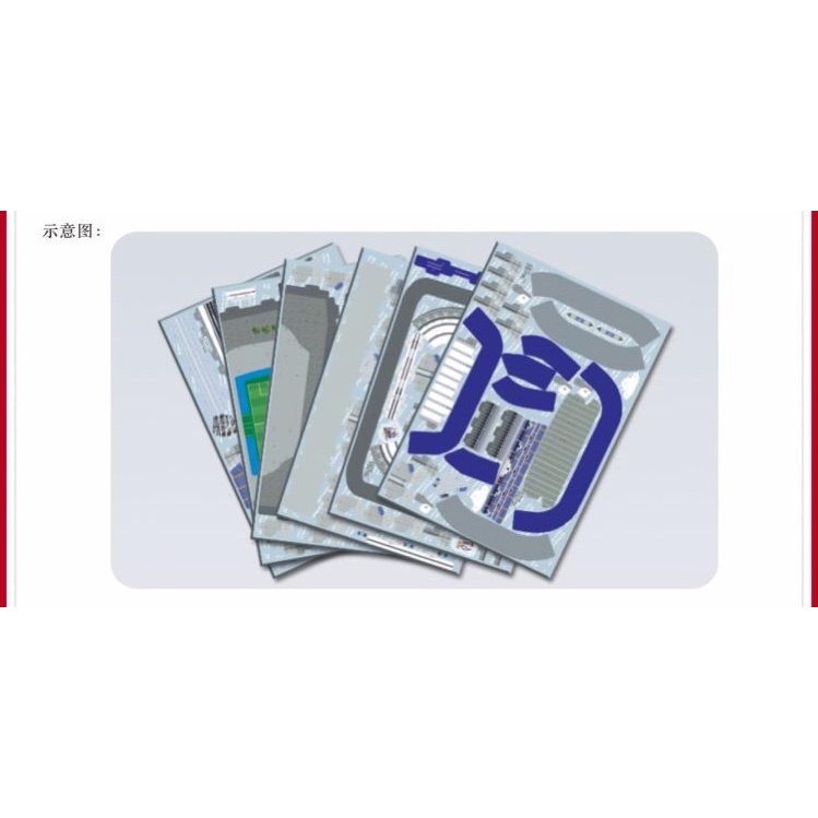 Đồ chơi lắp ráp Legogi giấy 3D mô hình THÀNH PHỐ và SÂN VẬN ĐỘNG BÓNG ĐÁ NỔI TIẾNG