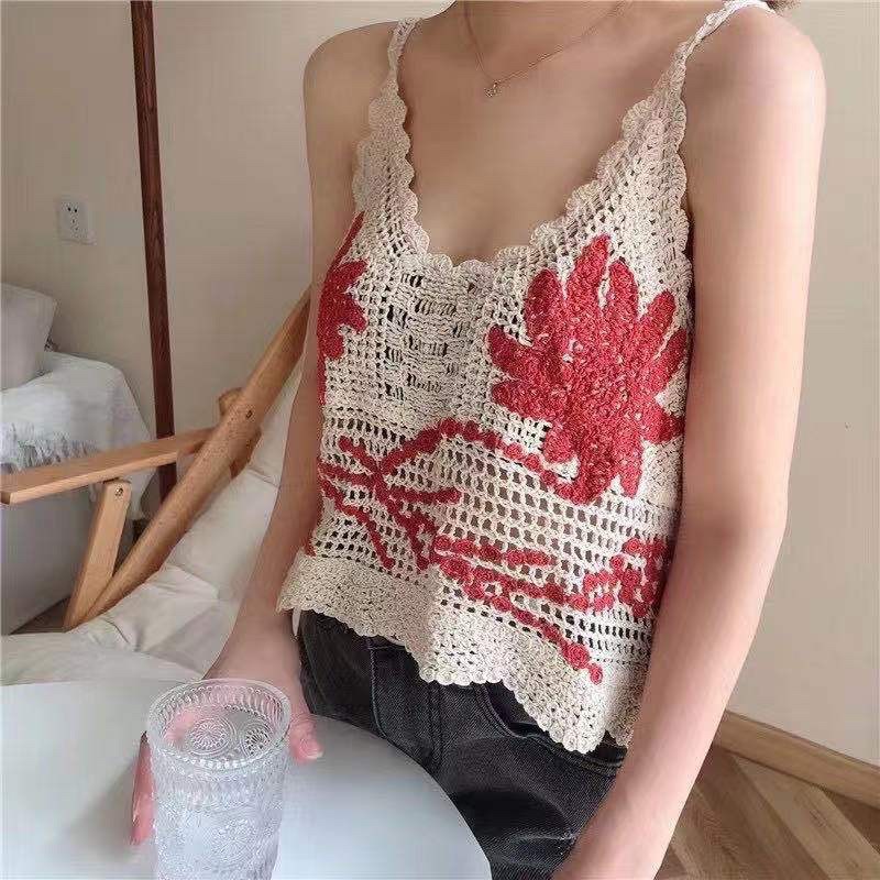 áo len sợi 2s 2 dây thêu nổi hoạ tiết hoa cọ (603#)