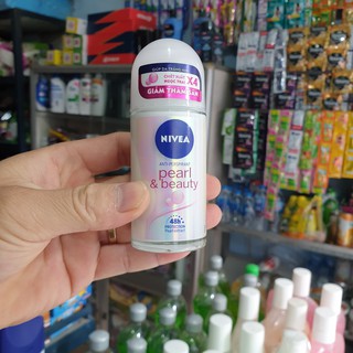 LĂN KHỬ MÙI NIVEA  NGỌC TRAI / QUYẾN RŨ / KHÔ THOÁNG LỌ 50ML