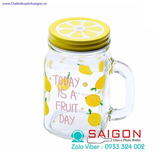 Set 4 Ly Quai Hình Trái Cây 480ml