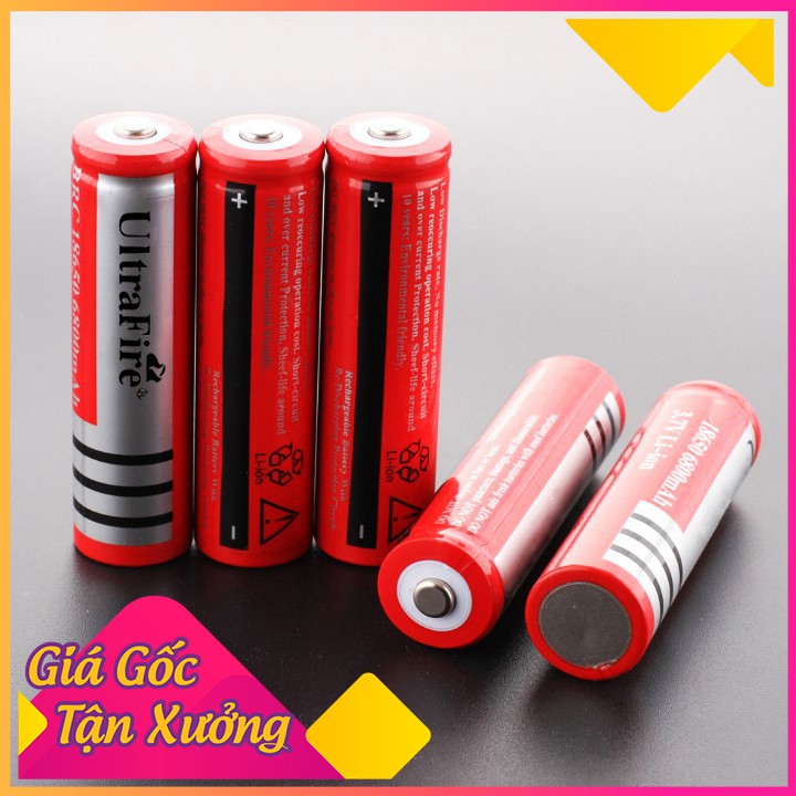 Pin sạc 18650 ULTRAFIRE 3.7v Dung Lượng 6800mah (1 viên) Và Có Thể Sạc