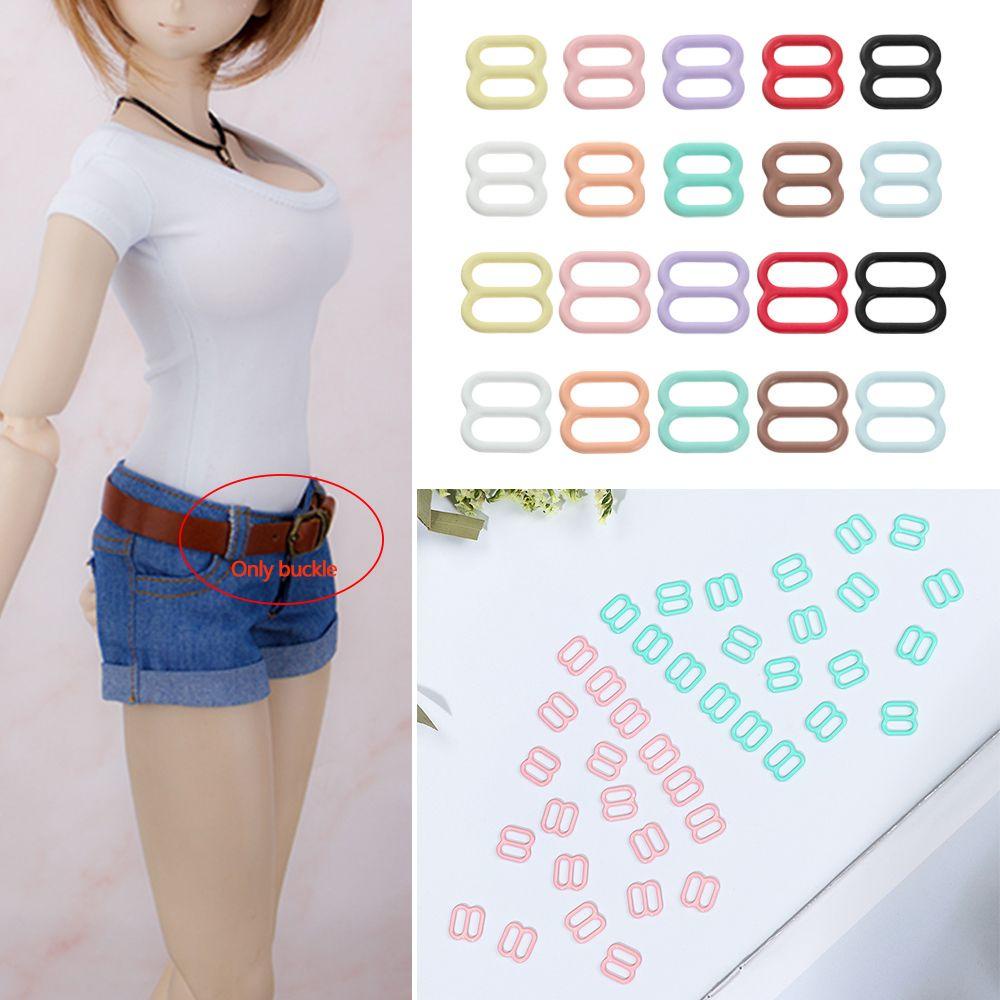 WONDER Set 20 Khóa Ba Lỗ 6mm / 8mm 10 Màu Cho Búp Bê