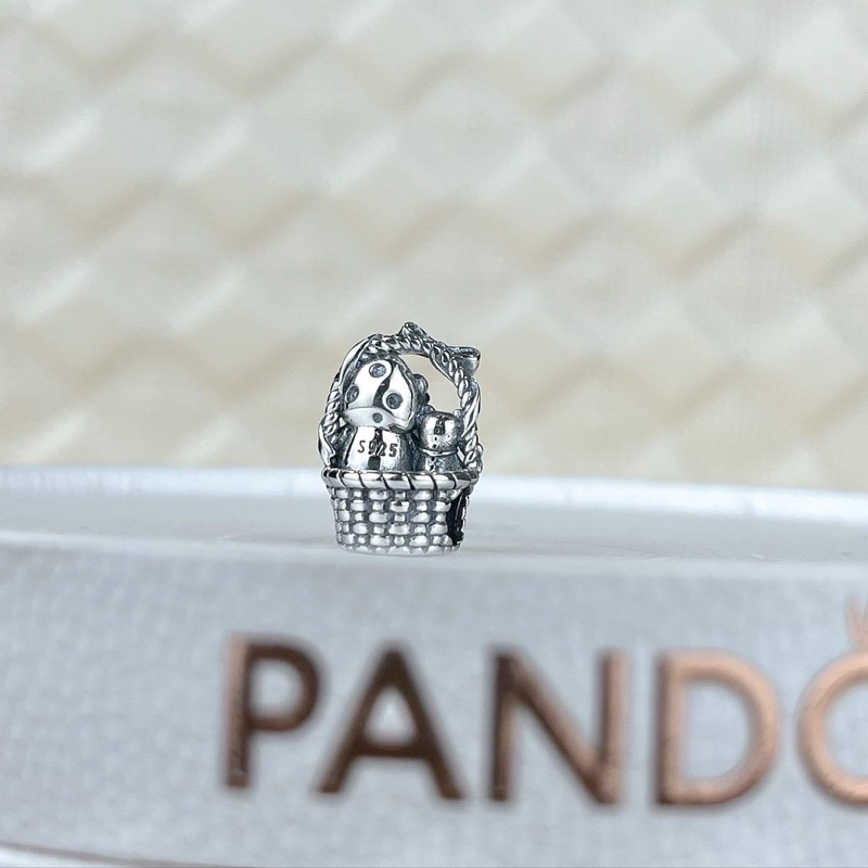 Hạt charm gấu mẹ và gấu bé bạc s925 cao cấp - CÓ BẢO HÀNH
