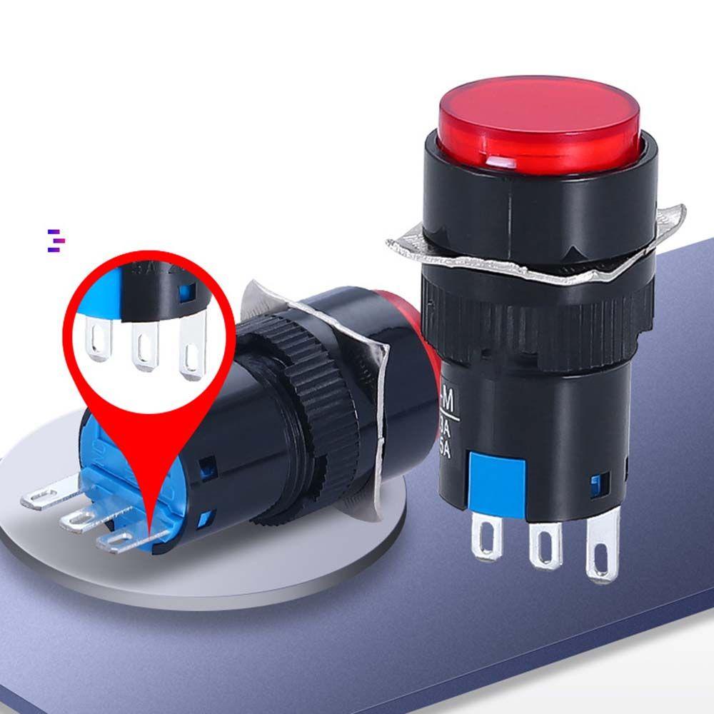 Set 4 Công Tắc Nhấn Tự Khoá 5A 250V Bền Bỉ Chuyên Nghiệp