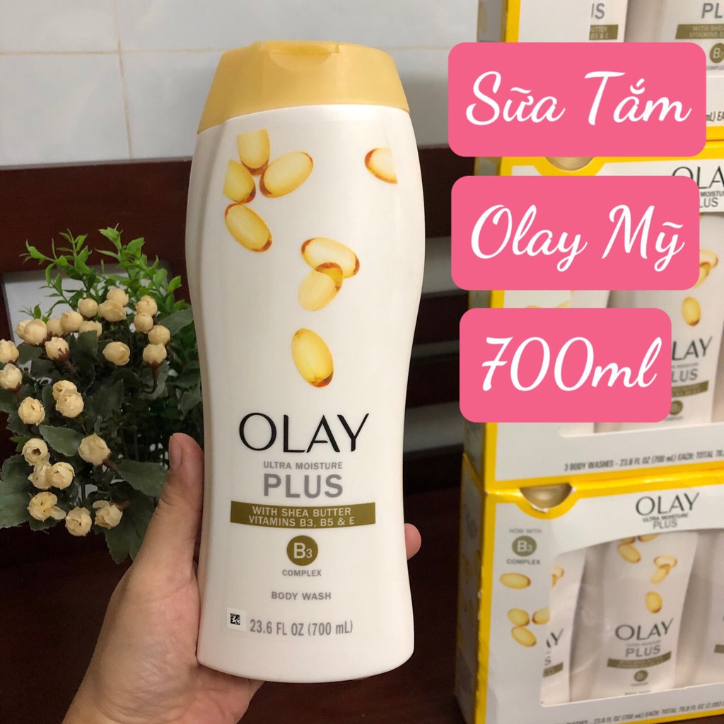 ❤️ [Date 3/2023] Sữa tắm Olay Ultra Moisture Plus Mỹ 700ml, dưỡng ẩm da mềm mượt, trắng sáng