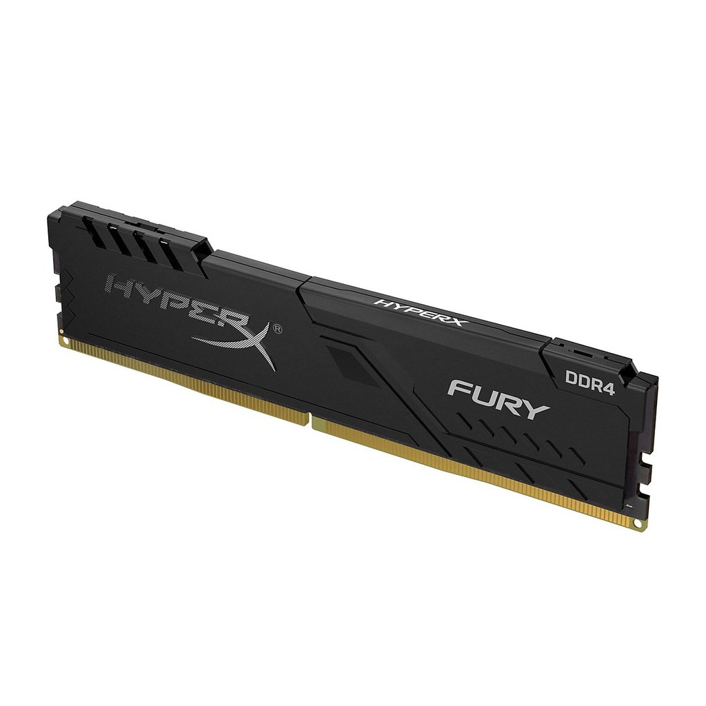 Ram cho máy tính Kingston HyperX Fury Black 4GB (1x4GB) có tản nhiệt DDR4  - Hàng Chính Hãng BH 36 tháng
