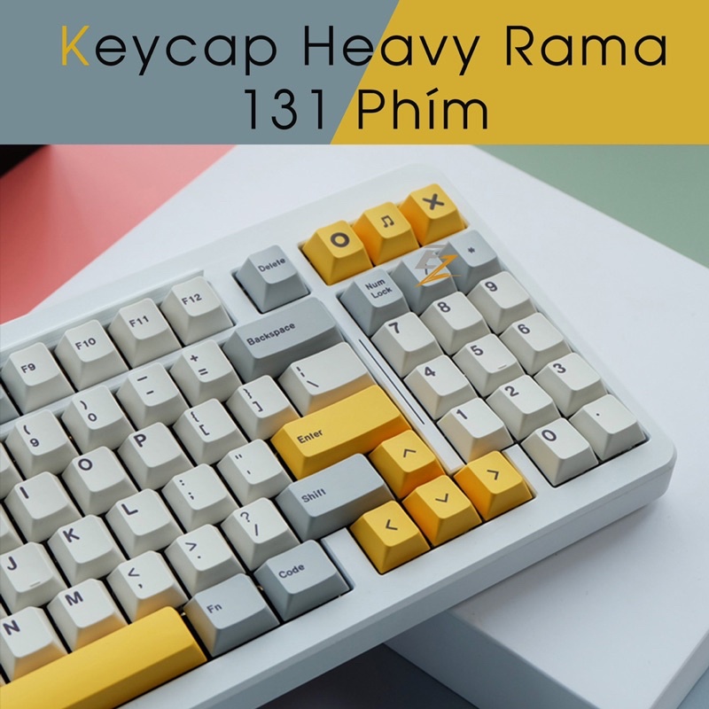 Set Keycap Thick Pbt Cherry Heavy Rama 131 Phím