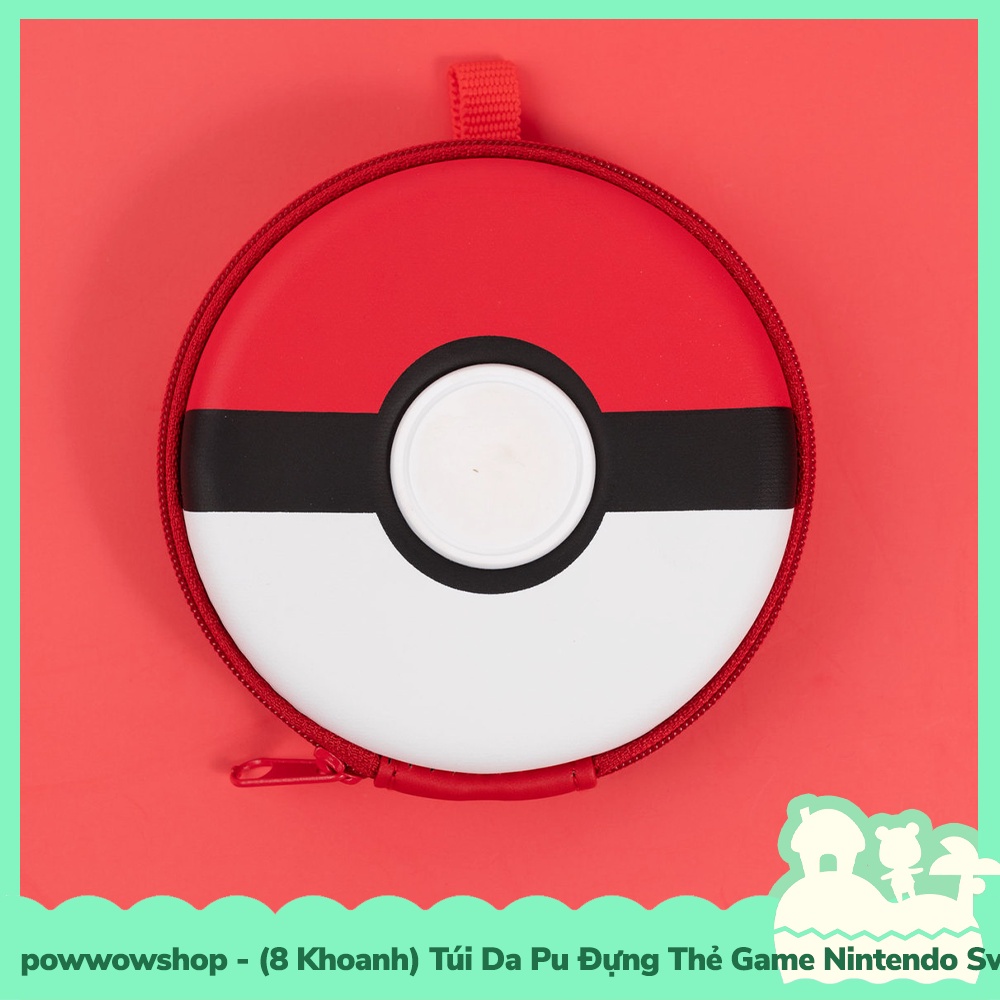 [Sẵn VN - Hỏa Tốc] (8 Chỗ) Túi Mini Da Pu Đựng Thẻ Game Nintendo Switch OLED/V1/V2/LITE Mẫu Poke