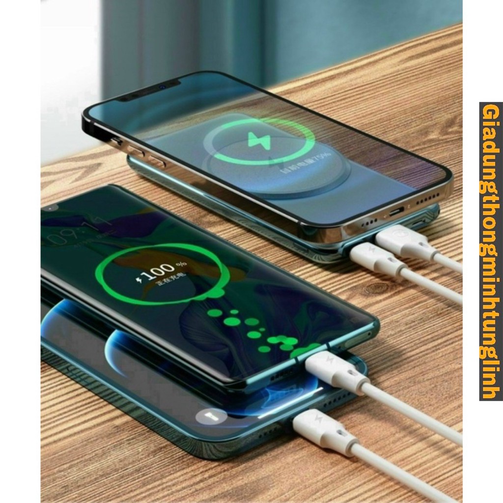 [Chính hãng BH 12 tháng]Sạc dự phòng không dây Wekome wp 257, có hỗ trợ sạc từ tính (5000, 10000 mah)