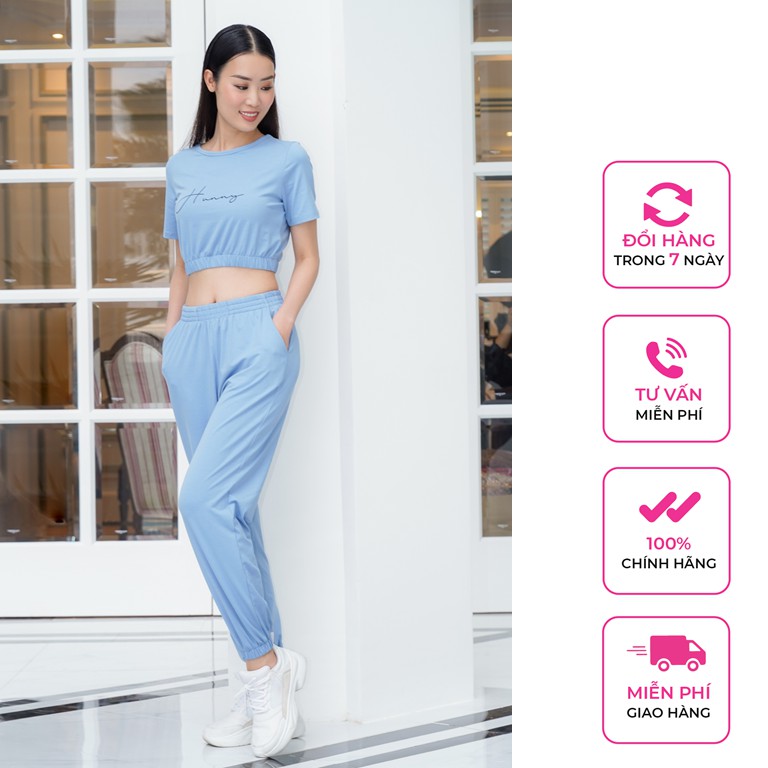 Đồ bộ nữ vải Cotton co giãn 4 chiều, Bộ mặc nhà nữ áo tay ngắn quần dài cạp chun VENUSSECRET