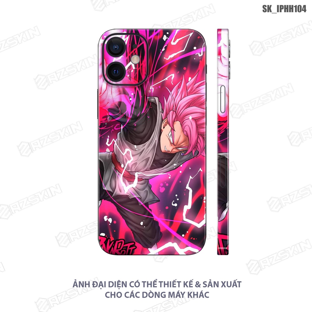 Miếng Dán Skin Lưng Viền IP 12 Mini - 12 Pro Max In Hình Thiết Kế |SK_IPHH104| Film Nhập Khẩu Cắt Khuôn CNC Dễ Dán