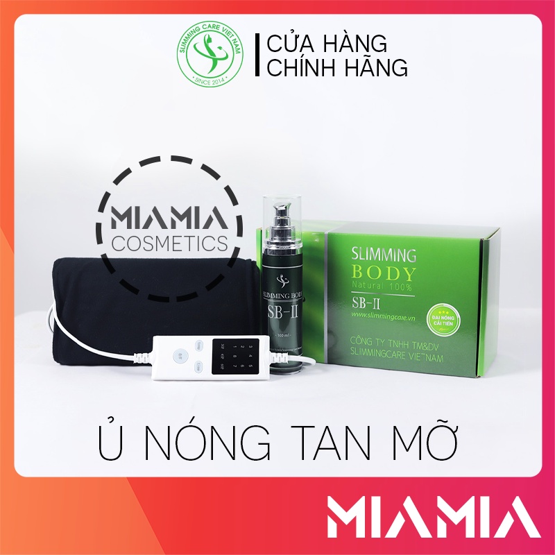 Bộ Ủ Nóng Tan Mỡ Bụng Slimming Body 2 - Đai Quấn Nóng Hồ Ngọc Hà Chính Hãng