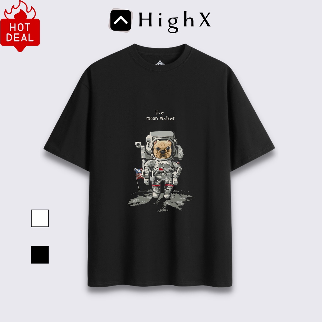 Áo Thun Unisex Tay Lỡ Nam Nữ Form Rộng Cổ Tròn Chất Cotton 100% Mềm Mịn Thoáng Mát HIGHX01