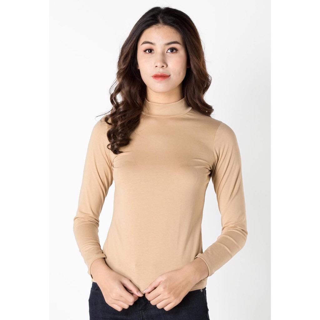 Áo giữ nhiệt nữ cổ cao siêu ấm | BigBuy360 - bigbuy360.vn